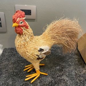 Vintage Hand Made Paper Mache Rooster